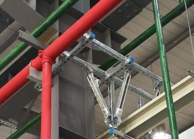 金堂该抗震支架的整体式支吊架结构协调性好